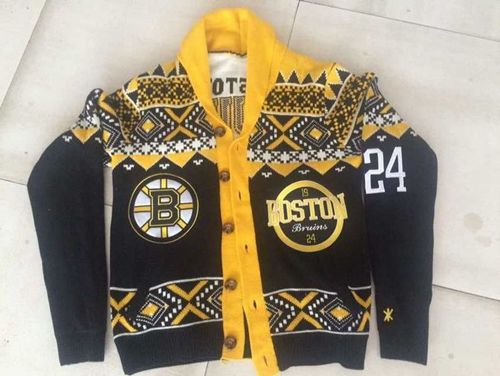 Boston Bruins #24 Black Men's NHL Ugly Sweater
